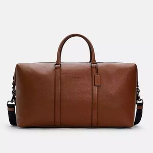 New! SOLD OUT Limited Edition Coach Men's Trekker Bag 52**Color: Gunmetal/Saddle